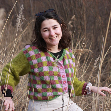 Elmer Cardigan: A Colorful and Textured Knit