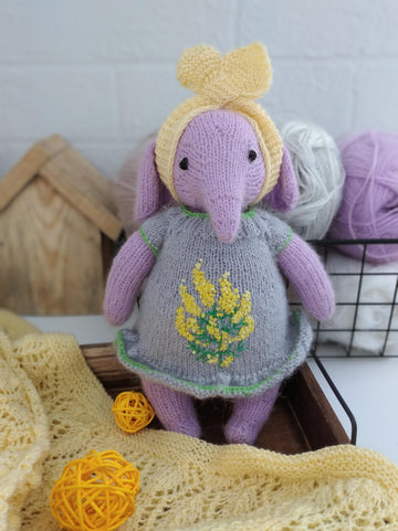 Elephant knitting pattern