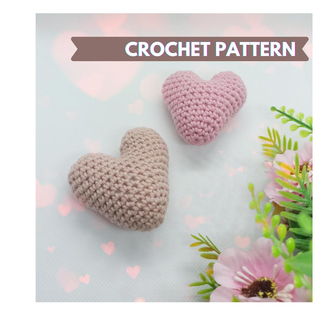 Easy crochet little heart pattern