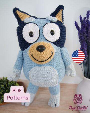 Bluey Crochet Pattern in English