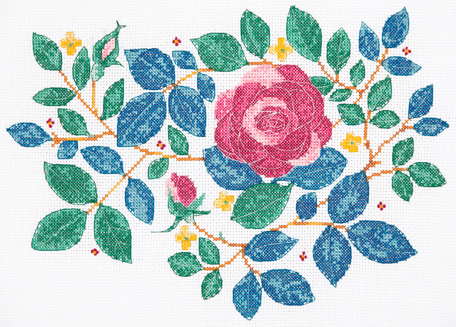 Anchor Dee Hardwicke Embroidery Kits - Rose Garden Cross Stitch Dee. H - 22cm x 30cm