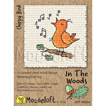 Mouseloft Chirpy Bird In The Woods Kit Cross Stitch Kit - 85 x 110 x 10