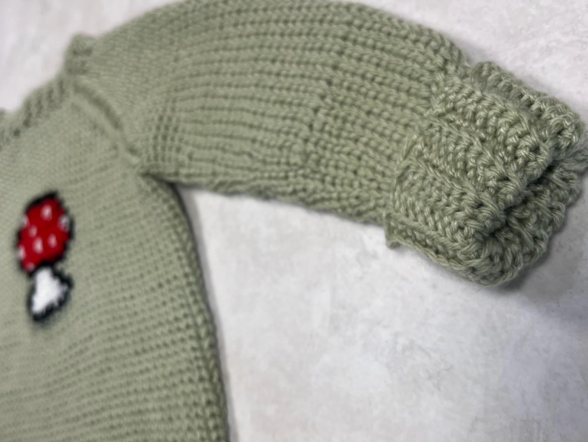 Mushroom Baby Sweater 0-12 Months