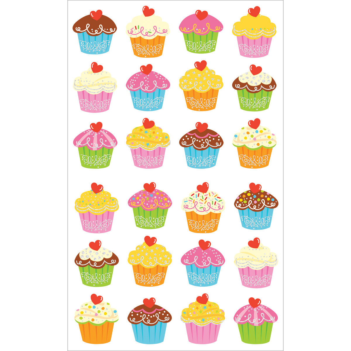 Mrs. Grossman's Stickers - Cupcake Bonanza