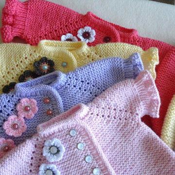Knitting PATTERN Baby Girl Cardigan Charlotte