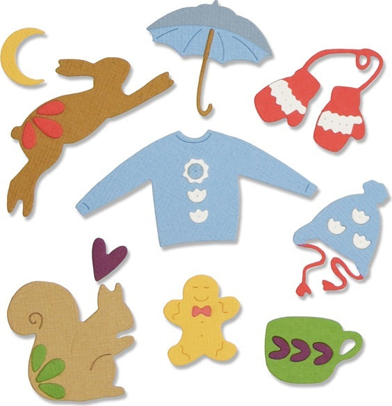 Sizzix Thinlits Dies By Lisa Jones - Winter Elements