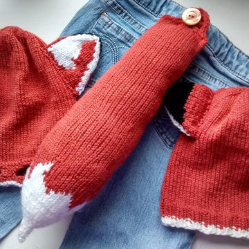 Head and Tails Fox Hat and Tail Set