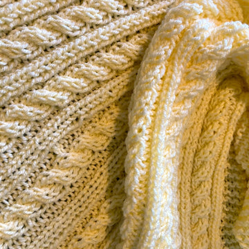 Easy Cable Baby Blanket