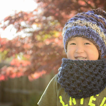 Wolf Slouch Beanie & Cowl