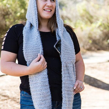 Hooded Infinity Scarf with Pockets