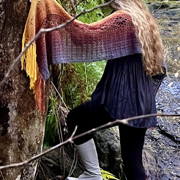 Dragonflies in Amber Scarf/Shawl