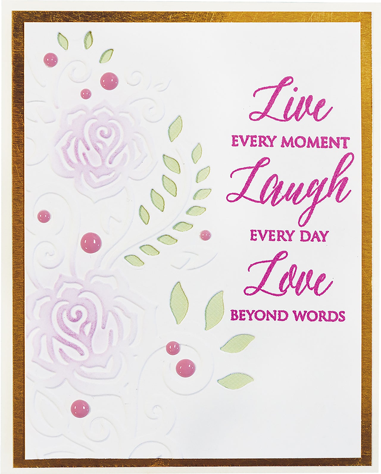 Spellbinders Cutting Embossing Folders - Rose Flourish