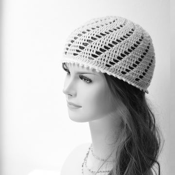 Adeline crochet lace hat