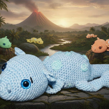Crochet Pattern Dino Berti Brontoknuddel