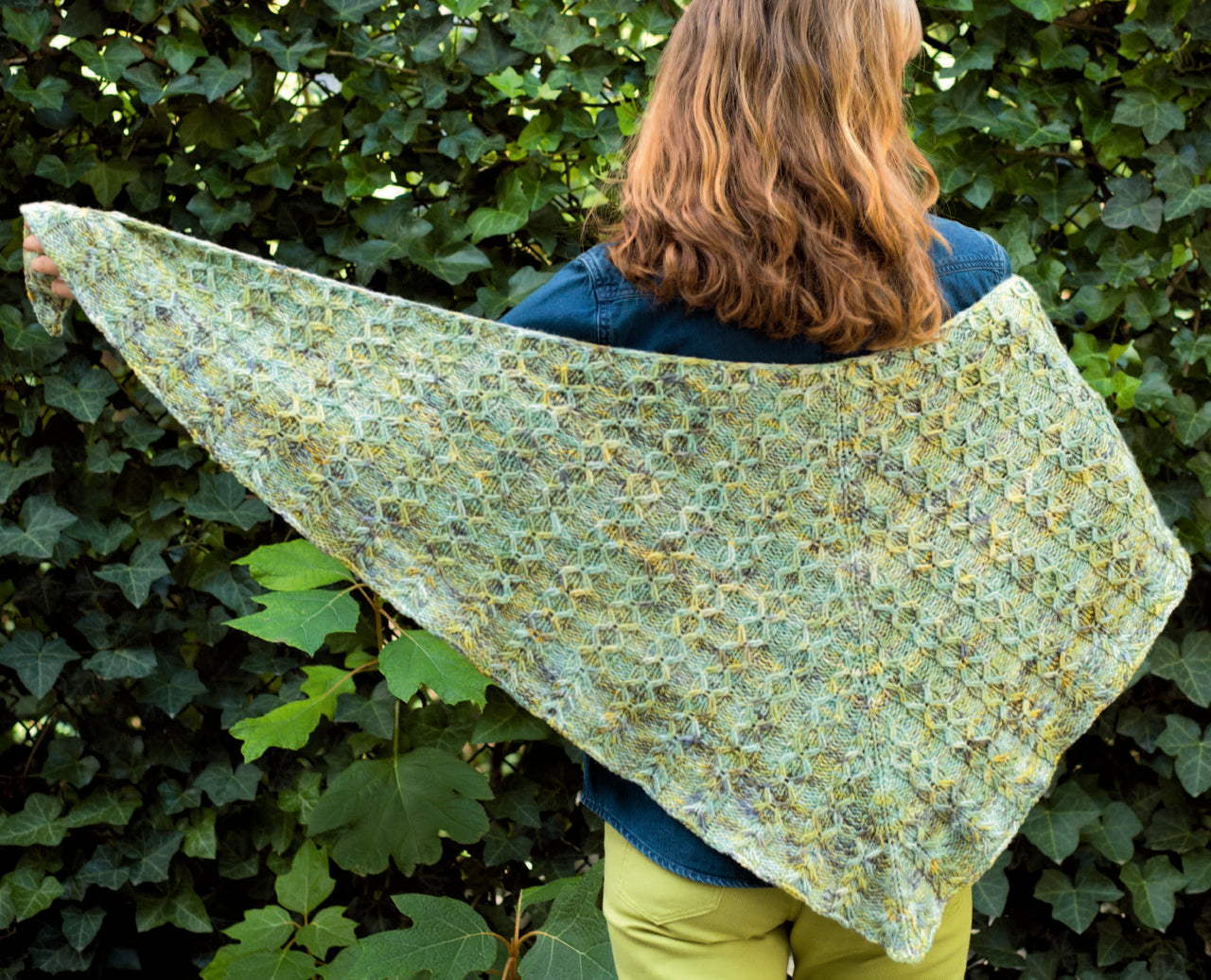 Prospect Park Shawl in Malabrigo Worsted - Downloadable PDF
