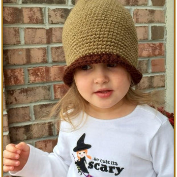 Crochet Acorn Beanie Pattern For Children Newborn Baby