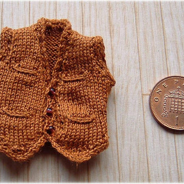 1:12th scale waistcoat and trousers c. 1940s