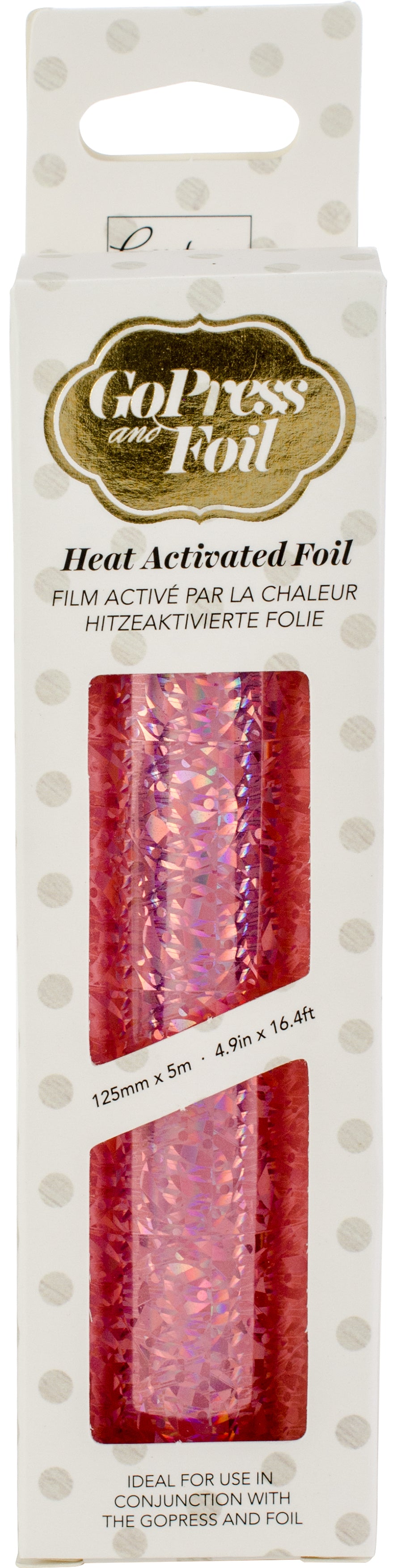 Artdeco Creations Couture Creations Foil 5"X16.4' - Pink-Iridescent Flakes Pattern