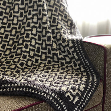 Chic Modern Mosaic Blocks Throw