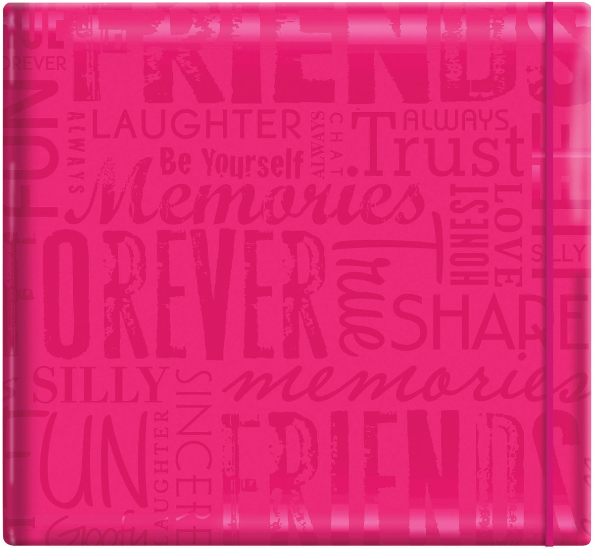 MBI Gloss Post Bound Album 12"X12" - Friends - Pink