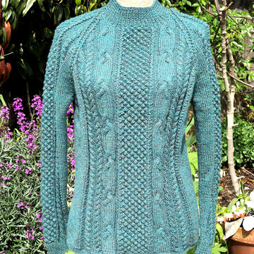 Cabled Raglan Sweater