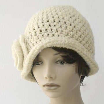 1920's Flower and Leaf Cloche Hat