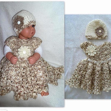 753 GIRL'S DRESS, HAT, FLOWER