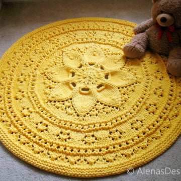 Floral Lace Rug