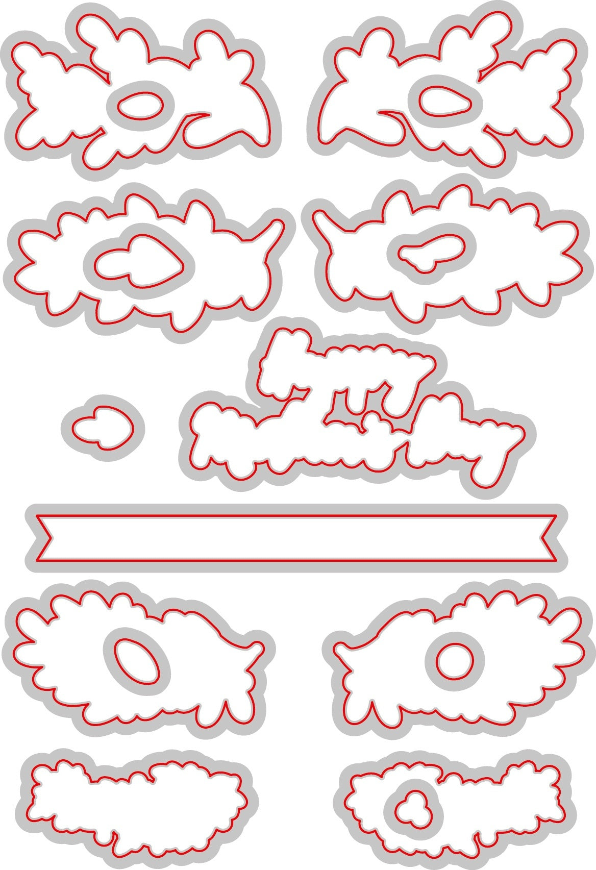 Uniquely Creative Metal Dies - Wreath Builder Elements