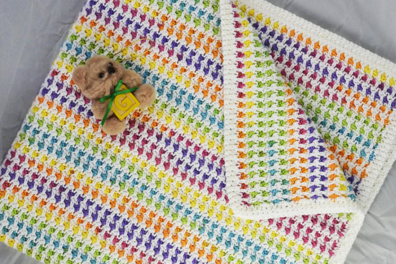 Reversible Stripes Baby Blanket