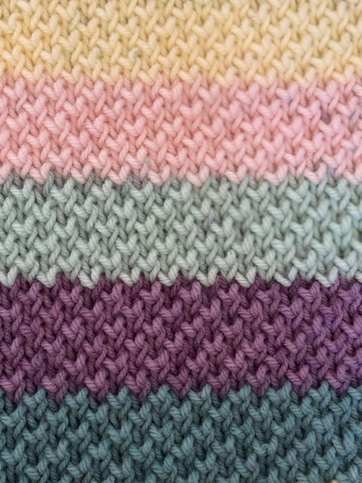 Easy Textured Knitted Blanket
