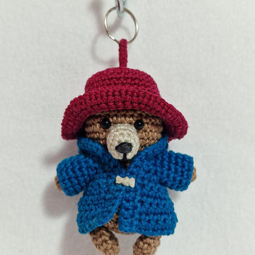 Paddington-Inspired Bear Keychain