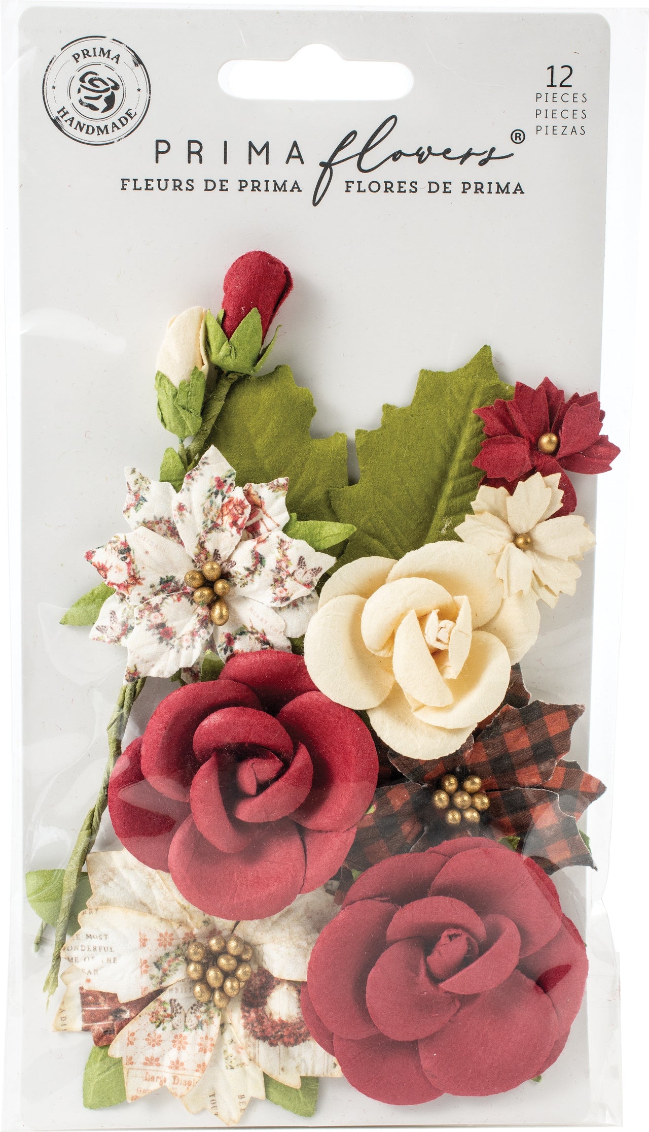 Prima Marketing Mulberry Paper Flowers - Christmas Song/Christmas In The Country