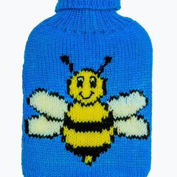 Cute Hot Water Bottle Covers to Knit - bee leopard penguin golf tortoise robot