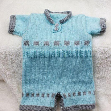 Onesie Baby Knitting Pattern #117