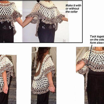 721 Chunky style Crochet Circular Shawl