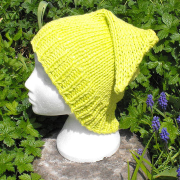 GARDEN GNOME SUPERFAST SLOUCH HAT KNITTING PATTERN - MADMONKEYKNITS