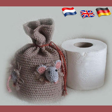 Toilet paper roll cover "Bag with mice "