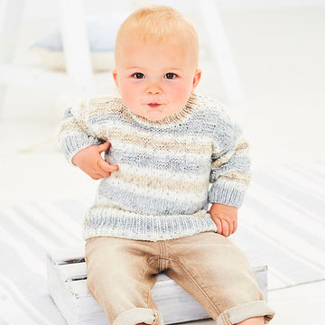 Jumper and Cardigan in Stylecraft Bambino Prints DK - 9744 - Downloadable PDF