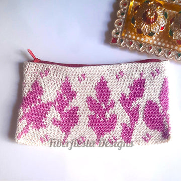Leaf zipper pouch