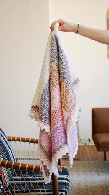 Sweet Stripes Baby Blanket