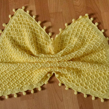Honeycomb baby blanket