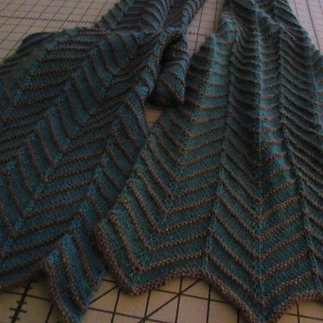 Obsidian Chevron Scarf