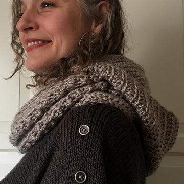 Crochet Hooded Cowl Scarf Pattern: Foxy Hooded Cowl