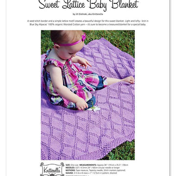Sweet Lattice Baby Blanket