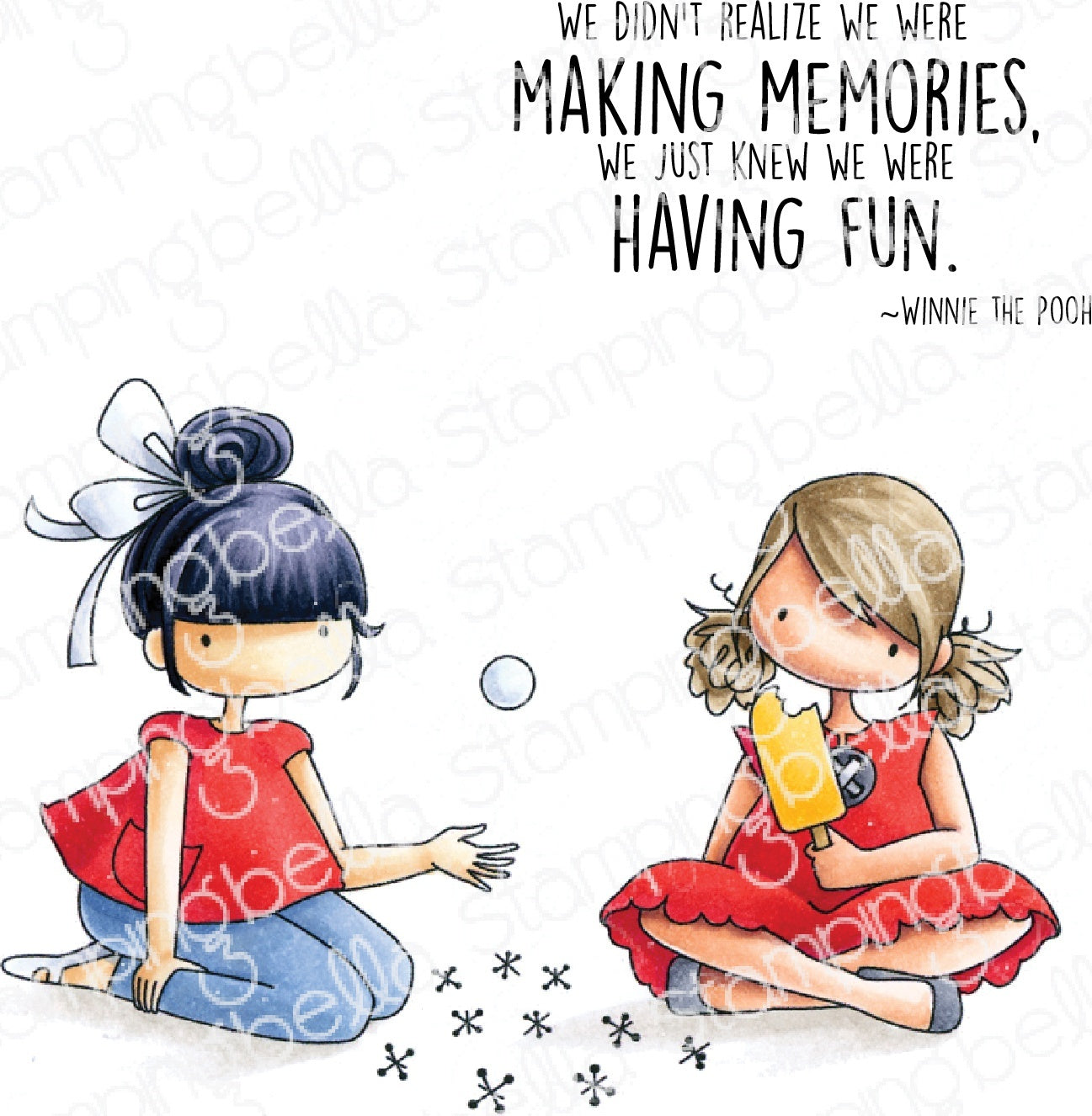 Stamping Bella Cling Stamps - Playing Jacks