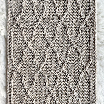 No Purl Lattice Scarf