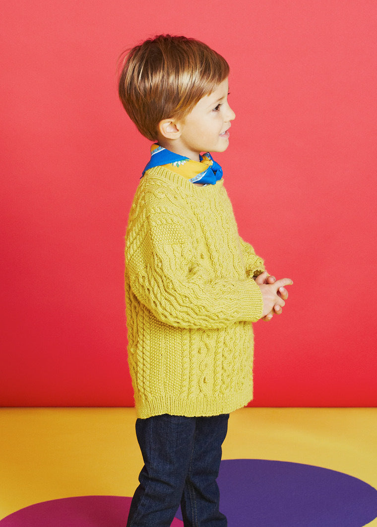 Ethan Jumper - Knitting Pattern For Kids in Debbie Bliss Baby Cashmerino