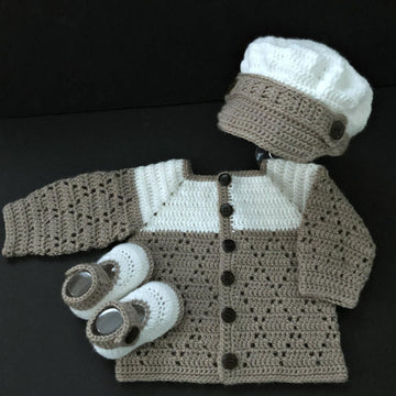 Baby Boy Sweater Jacket Outfit