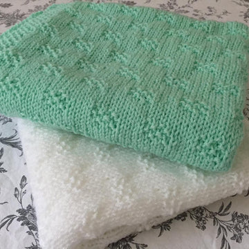 Moss Checks Baby Blanket